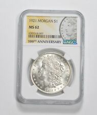 1921 MS62 100th Anniv 2021 Special Label Morgan Silver Dollar NGC *0311