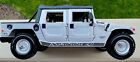 Maisto Hummer Soft Top 4x4 1:18 Scale Diecast Model Truck Military Humvee Silver