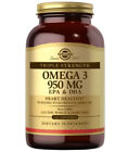 Solgar Triple Strength Omega-3 950 mg 100 Softgels Made In USA, FREE US SHIPPING
