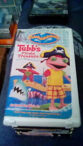Tubbadubbers - Tubb's Pirate Treasure RARE Nick Jr. WHITE case 2004 VHS cartoon