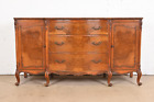 Romweber French Provincial Louis XV Burl Wood Sideboard or Bar Cabinet, 1920