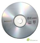 25 SONY Blank Music CD-R CDR Branded 80min Digital Audio Disc in paper sleeves