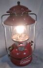 WORKING COLEMAN 200A GAS RED LANTERN 7-67 JULY 1967 USA PYREX GLOBE WORKS WELL
