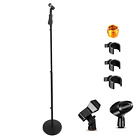 5Core Compact Base Microphone Floor Stand with Mic Holder Adjustable Height