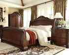 QUEEN Size Sleigh Bed Brown Premium Solid Wood Bedroom Furniture Free Shipping