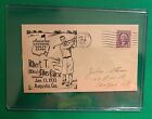 1933 Augusta National Golf Club Official Postmarked First Day Cover Vintage Golf