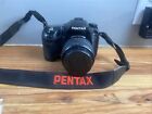 Pentax k10d camera with With Pentax 18-55 Lens