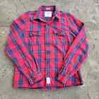 Vintage Abercrombie & Fitch Shirt Size 2XL Red Plaid Muscle Y2K Flannel Preppy