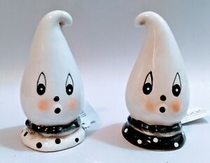 Johanna Parker Ghost Boo  Salt & Pepper Shakers Set Kitchen Housewares R0016