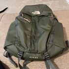 The North Face Women Surge School Laptop Backpack Green Olive FlexVent Rose Gold