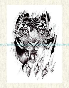 waterproof face black tiger 8.25