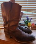 Western Boots Brown Leather Men's Size 13 EE Cowboy Distressed