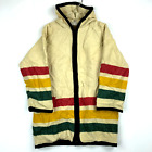 Vintage Woolrich Women's Hudson’s Bay Blanket Full Zip Wool Jacket Size Medium