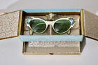 SCHIAPARELLI vintage 50's lunette sunglasses with case and box RARE