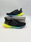 Adidas UltraBoost 22 Running Shoes Black  Blue Yellow GV8829 Men's Size 10.5