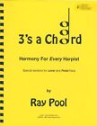 3's a Chord Book Harp 1993 Ray Pool Harmony for Every Harpist Lever / Pedal