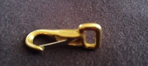 SMALL Vintage Brass & Steel Pet Halter Snap Hook
