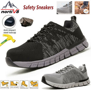 NORTIV 8 Men's Safety Work Shoes Composite Toe Breathable Sports Sneakers