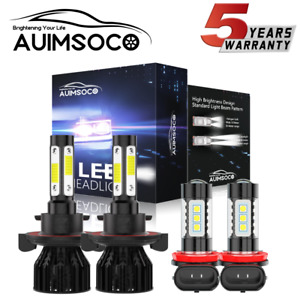 For Chevy Cruze 2011-2013 2014 2015 LED Headlight Hi/Lo + Fog Light Bulbs 6000K (For: 2015 Cruze)