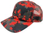 Triangulo Swag Hat Red Black Urban Camo Snapback Cap Hat Music Industry Swag Co