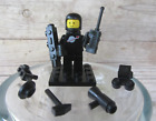 LEGO Figure Black Astronaut Classic Space Black w. Airtanks sp003 6702 6928