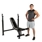 Incline Decline Flat Bench Olympic Weight Adjustable Workout Gym Home Press Leg