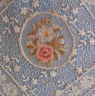 Vintage Normandy Mixed Lace Table Runner Mat Tray Doily Petit Point Embroidery