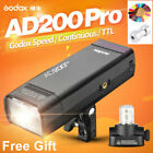 Godox AD200Pro AD200 Pro 2.4G TTL 1/8000 HSS All-in-One Outdoor Flash Light Lite