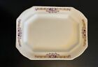 Serving Platter Taylor Smith Taylor Oval Pink Roses Yellow Edge Band