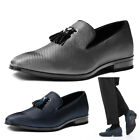 Men's Slip-on Loafers Dress Shoes Formal Tassel Tuxedo Suit Shoes Size 8-13