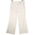 Calvin Klein Womens Dress Pants Size 12 Classic Fit Lined Ivory Career Office