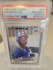 1989 Ken Griffey Jr. -Fleer 548 - RARE GLOSSY with Autograph