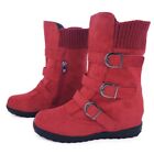 Winter Womens Flats Non Slip Warm Fur Lined Shoes Snow Boots Sport Suede Casual