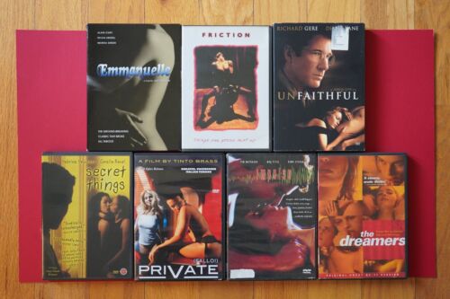 7 Movies! RARE LOT Erotic Erotica Drama FEATURE DVD's