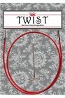 ChiaoGoo TWIST MINI Interchangeable Red Cables - For US-000 to US-1.5 Tips