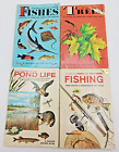 Golden Guide Lot of 4 Books Fishing, Pond Life, Fishes, and Trees
