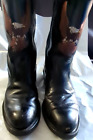 Harley Davidson Mens Leather Cowboy Boots Eagle Logo Back Size 7 Oil Resistant