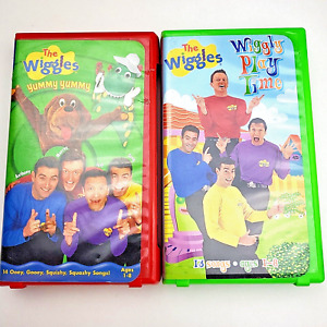 VHS Tape The Wiggles Lot Of 2 Wiggly Play Time  Kids Songs & Yummy Yummy
