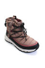 The North Face® Womens Mauve Lace Puffer Snow Boots Shoes Size 10