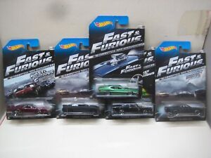 HOT WHEELS 2014 FAST & FURIOUS LOT OF 5 FROM THE 8 CAR SET MINT ON CARD *