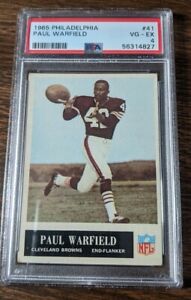 1965 Philadelphia Paul Warfield #41 RC PSA 4 HOF