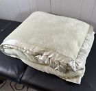 Vintage Simply Shabby Chic Super Soft King/Queen Blanket 96x100 Light Green