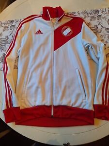 PERU JACKET ADIDAS 2021 WHITE  /  Size Large - In Excellent Mint Condition.