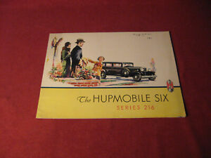 1932 Hupmobile Large prestige Sales Brochure Booklet Catalog Old Original