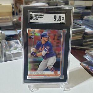 2019 Topps Chrome Refractor Pete Alonso Rc # 204 SGC 9.5