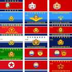 Korea Flag KPA Air Force Ground Force Navy Special Operation Strategic Guards