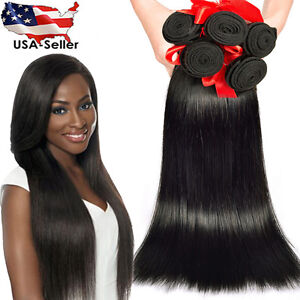 Silky Straight Brazilian Virgin Remy Human Hair Bundle Extra Thick Weave 1 or 3