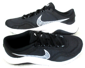 Women's Nike Legend Essential 3 NN Running Training Shoes Black White Size 8 NIB
