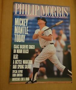 MICKEY MANTLE -- 1989 PHILIP MORRIS MAGAZINE
