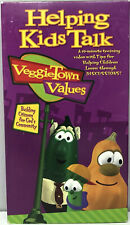 VeggieTales Values Helping Kids Talk VHS Video Tape Learn Tips Discussions RARE!